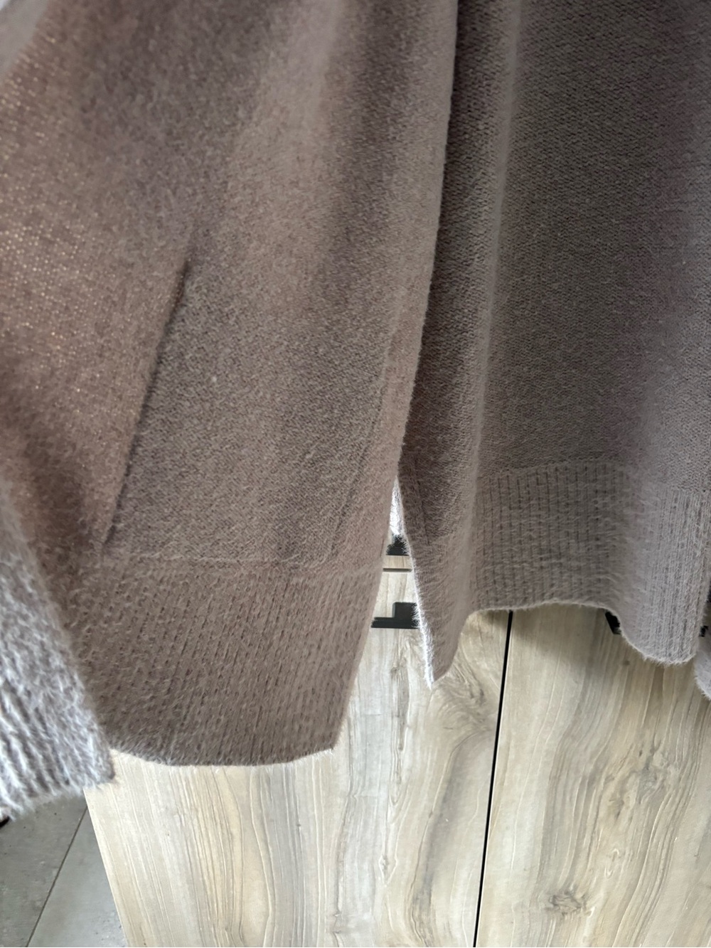 Rachel Zoe XL Long Open Front Cardigan Gray Cozy Minimalist Quiet Luxury Soft - Picture 5 of 11